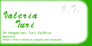 valeria turi business card